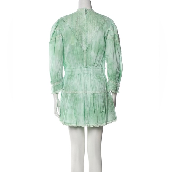 LoveShackFancy Green Mini Dress Large - Picture 2 of 6